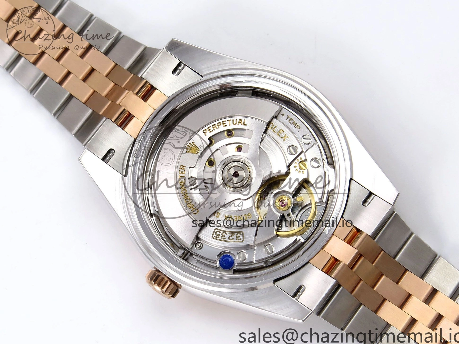 0214 DateJust 41 126331 ARF 1:1 Best Edition 904L Steel Gray Dial Green Roman Marker on SS RG Jubilee Bracelet SH3235（Gain Weight） FastDry 1103